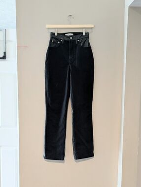 Abercrombie & Fitch 90s Straight Ultra High Rise Jeans Mixed Fabric 000/23 Curve
